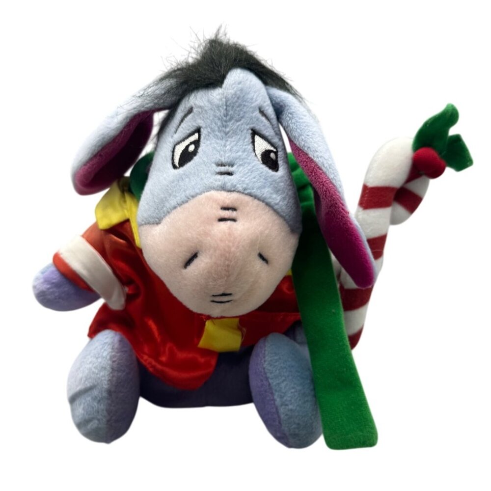 Disney Store Eeyore Holiday Plush Exclusive 2002 Christmas Musical Dancer Eeyore